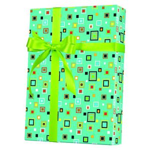 Masculine Gift Wrap, Hip to be Square