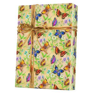 Feminine & Floral Gift Wrap, Butterflies