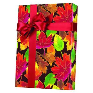 Feminine & Floral Gift Wrap, Autumn Leaves