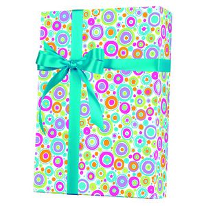 Feminine & Floral Gift Wrap, Happy Dots
