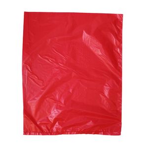 Red, Plastic Merchandise Bags, 8.5" x 11"