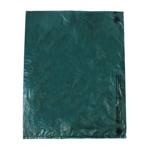 Dark Green, Plastic Merchandise Bags, 12" x 15"