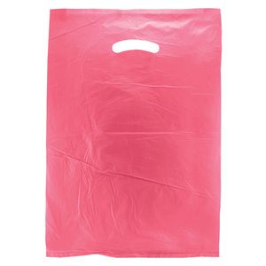 Magenta, Plastic Merchandise Bags, 12" x 3" x 18"