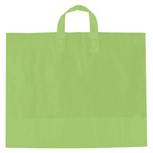 Citrus Green, AmeriTote HD Plastic Shopping Bags, 16" x 15" + 6"