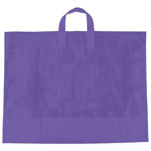 Purple, AmeriTote HD Plastic Shopping Bags, 22" x 18" + 8"