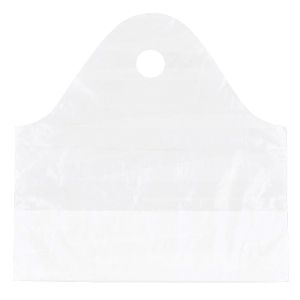 Wave Top Takeout Bag,  White, 24"L x 20"W x 11"H, 1.25 Mil