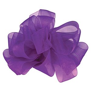 Purple, Simply Sheer Asiana Fabric Ribbon