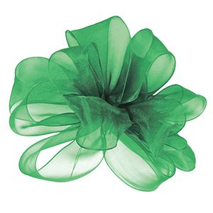 Emerald, Simply Sheer Asiana Fabric Ribbon