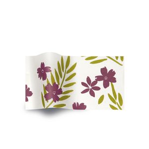 Purple Passion, Botanical Printed Tissue Paper