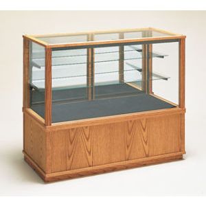 4' Rectangle, Extended Vision Display Case, with Lights