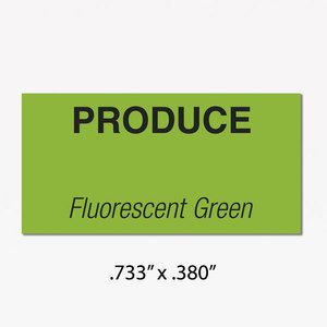 Monarch 1110 Labels, Fluorescent Green