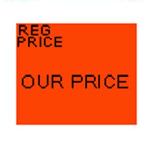 Monarch 1115 Labels, Fluorescent Red REG. PRICE/OUR PRICE