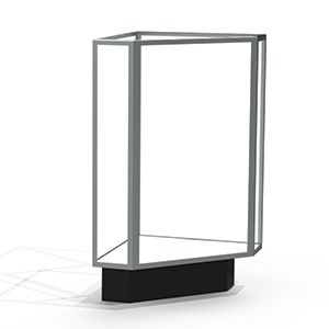 Corner Display Cases, use with Extra Vision Case