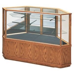 5' Rectangle, Extended Vision Display Case, with Lights