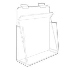 Acrylic Display Holders for Packaged Items for Slatwall Closed Sided, 4-1/2" x 4-1/8"