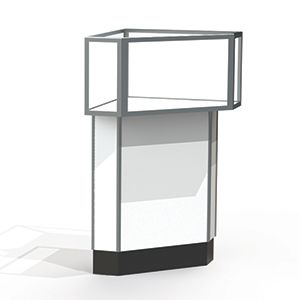 Corner Display Cases, use with Jewelry Case wity Lights