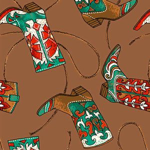 Western & English Gift Wrap, Boots