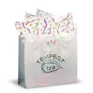 Clear, Large Frosted SOS Gift Bags