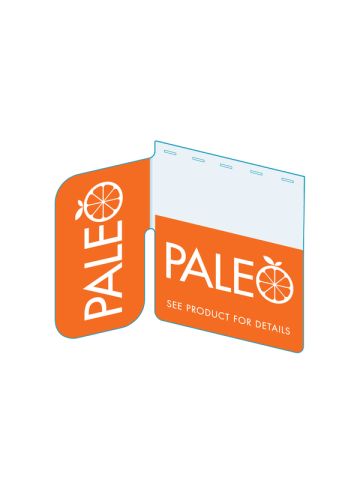 Paleo Shelf Talker, Signature Series, 2.5"W x 1.25"H