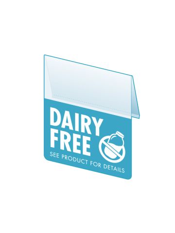 Dairy Free Shelf Talker, 2.5"W x 1.25"H