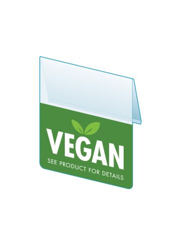 Vegan Shelf Talker, 2.5"W x 1.25"H