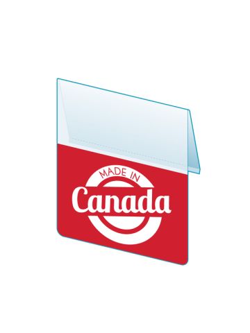Made In Canada Shelf Talker, 2.5"W x 1.25"H