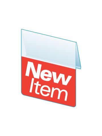 New Item Shelf Talker, ClearVision, 2.5"W x 1.25"H