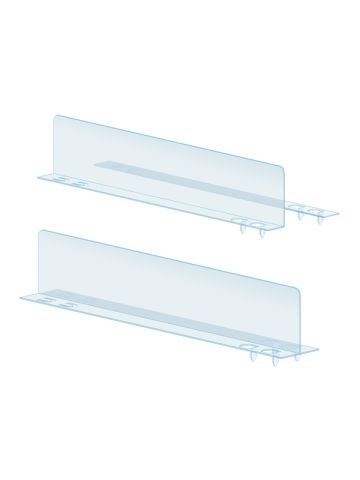 PopLock™ T and L-Style Shelf Divider, Clear