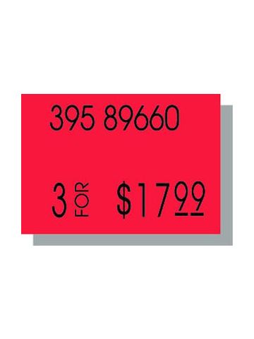 PB210 Labels, Fluorescent Red