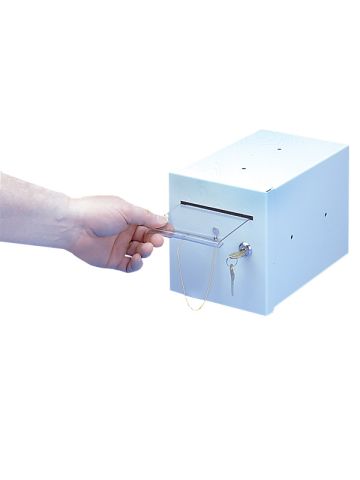 Cash Drop Box Single Lock, with Pusher Bar