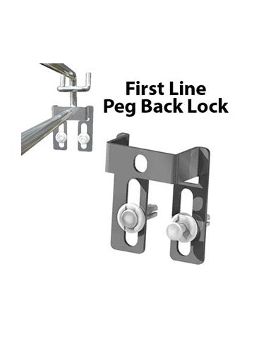 Security Peg Back Lock for Pegboard