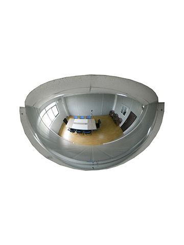 32" Half Mirror Dome Acrylic, 180 deg. Viewing area