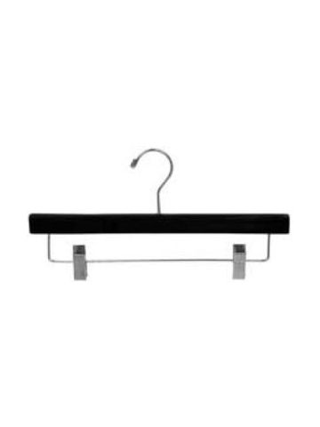 14" Black, Wood Pant and Skirts Hangers