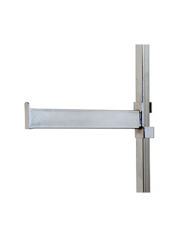 12" Straight Rectangle Arm for Rectangle Upright, Garment Rack Accessories
