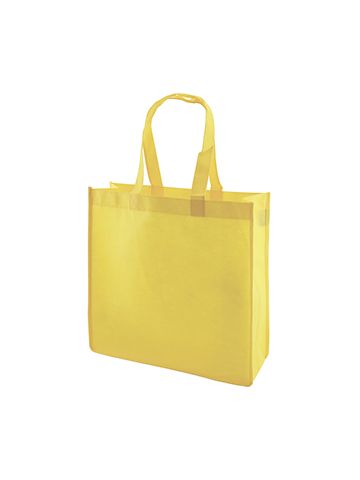 Reusable Shopping Bags, 13" x 5" x 13" x 5", Yellow