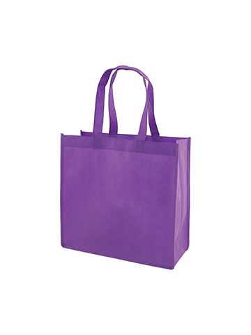 Reusable Shopping Bags, 13" x 5" x 13" x 5", Purple