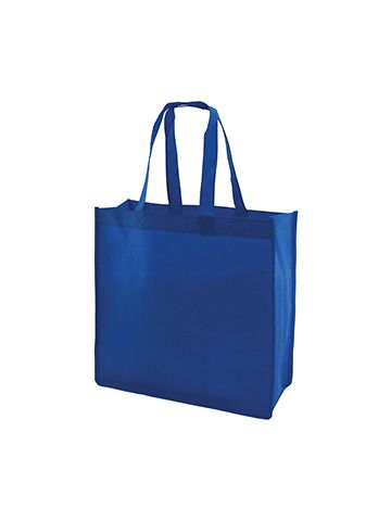 Reusable Shopping Bags, 13" x 5" x 13" x 5", Royal Blue