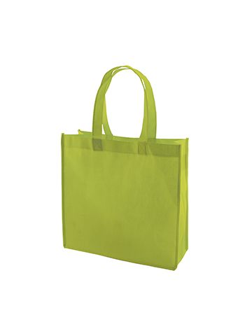Reusable Shopping Bags, 13" x 5" x 13" x 5", Lime Green
