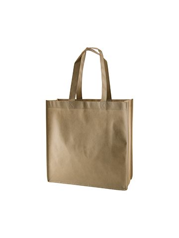 Reusable Shopping Bags, 13" x 5" x 13" x 5", Khaki