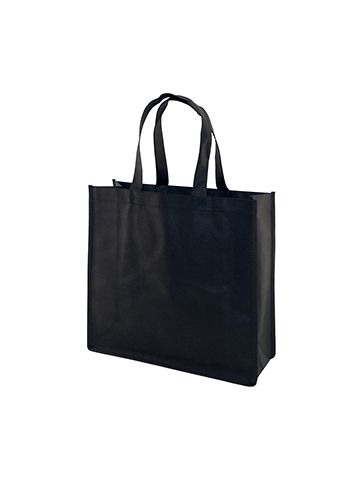Reusable Shopping Bags, 13" x 5" x 13" x 5", Black
