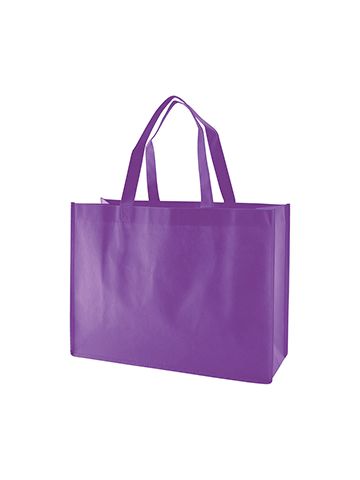 Reusable Shopping Bags, 16" x 6" x 12" x 6", Purple