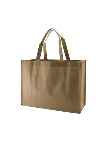 Reusable Shopping Bags, 16" x 6" x 12" x 6", Khaki