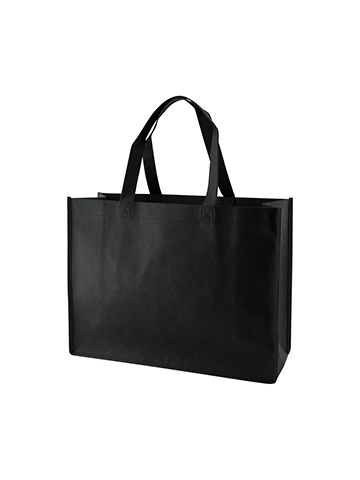 Reusable Shopping Bags, 16" x 6" x 12" x 6", Black