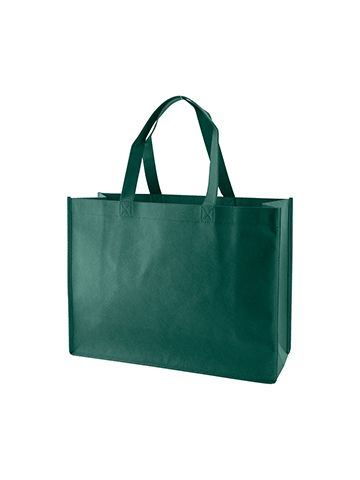 Reusable Shopping Bags, 16" x 6" x 12" x 6", Dark Green