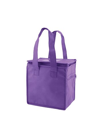 Lunch Tote Bag, 8" x 6" x 8.5" x 6", Purple