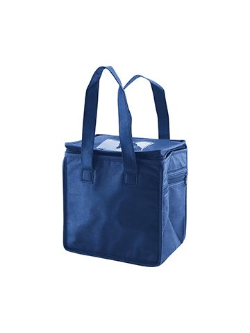 Lunch Tote Bag, 8" x 6" x 8.5" x 6", Navy Blue