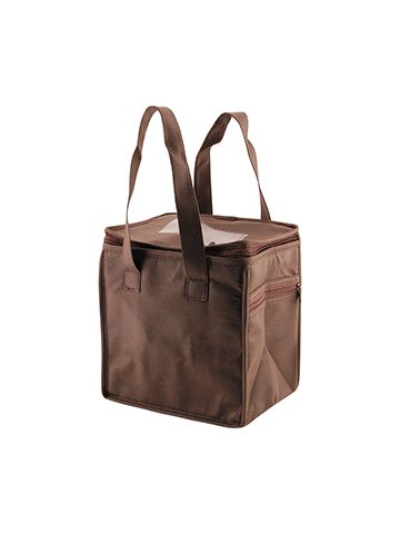 Lunch Tote Bag, 8" x 6" x 8.5" x 6", Chocolate