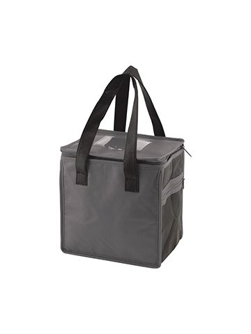Lunch Tote Bag, 8" x 6" x 8.5" x 6", Charcoal/Black