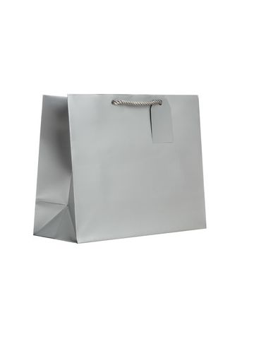 Medium Tote Bag, Silver, 12.5" x 10" x 5"