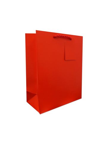 Medium Tote Bag, Red, 10" x 8" x 4"